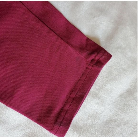 Adorable Essentials Leggings 10t maroon burgundy color solid layering piece - Picture 4 of 6